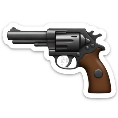 pistol with buckteeth sticker