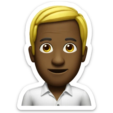 Banana Jamaican man sticker