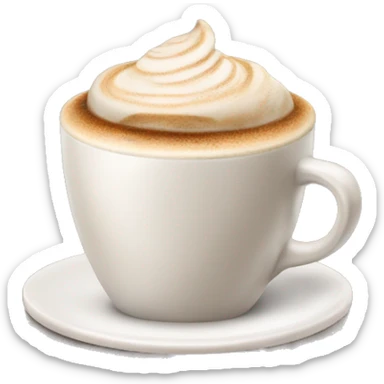 A cappuccino  sticker