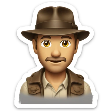 Indiana jones futurista sticker