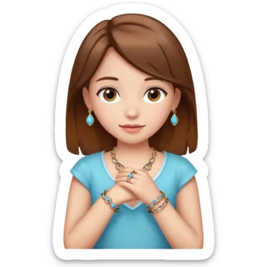 Charm Bracelet Girl sticker