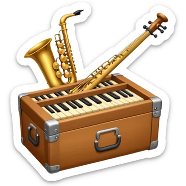 sampler music instrument sticker
