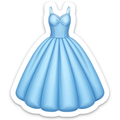 The bubble dress is typically a voluminous ball gown, designed to make Glinda look like she’s literally floating in a bubble. It features:  Pale blue or shimmering white-blue hues (in Ariana Grande’s movie version, it’s a soft, cotton-candy blue). sticker