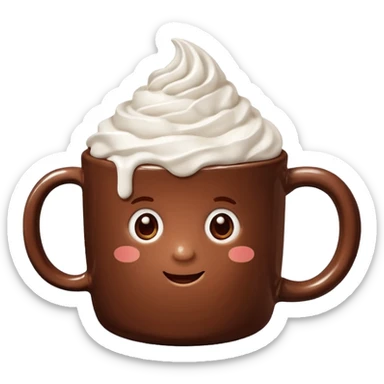 hot chocolate mug sticker