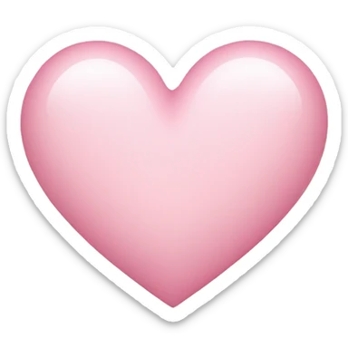 Light pink heart  sticker