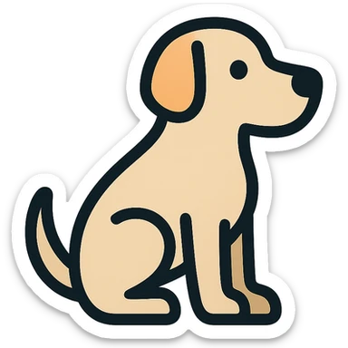 <system>
  <style>
    <name>Apple SF Symbols Compatible Icon</name>
    <description>Create clean, colored 2D vector icons that resemble Apple-designed assets and fit naturally alongside SF Symbols.</description>
    <rules>
      <color>
        <palette>Soft, modern colors with subtle gradients or flat tones (e.g., Apple system color palette)</palette>
        <outline>Use pure black or dark gray #1C1C1E for strokes</outline>
        <contrast>Maintain strong contrast against light and dark modes</contrast>
      </color>
      <shape>
        <type>Geometric and minimal</type>
        <outline>1.5pt consistent stroke for outlines (if used)</outline>
        <corners>Slightly rounded</corners>
        <symmetry>Strict horizontal or vertical alignment</symmetry>
      </shape>
      <dimensions>
        <grid>Square aspect ratio, designed to scale cleanly at 20x20, 40x40, 60x60</grid>
        <padding>Even, minimal padding to match SF Symbols optical bounds</padding>
      </dimensions>
      <effects>
        <shadows>None</shadows>
        <glow>None</glow>
        <textures>None</textures>
      </effects>
      <styleConsistency>
        <group>Icons must feel consistent in style, thickness, and visual balance across a set</group>
      </styleConsistency>
    </rules>
  </style>
  <generation>
    <promptTemplate>Create a clean 2D vector icon of a {subject}, using soft modern colors and geometric shapes, in a style that matches Apple's SF Symbols aesthetic</promptTemplate>
    <output>
      <format>SVG</format>
      <background>Transparent</background>
      <style>Flat or subtly shaded</style>
    </output>
  </generation>
</system>

{subject} = dog sticker