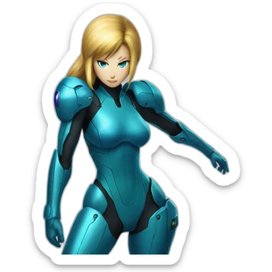 Zero suit Samus sticker