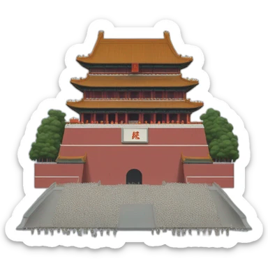 tiananmen square sticker