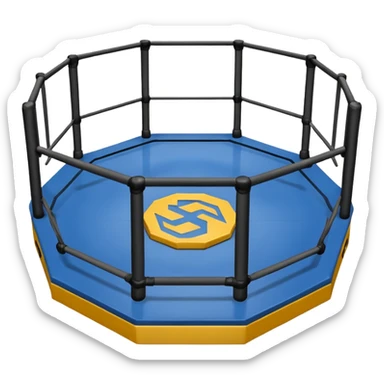 Mma octogone sticker