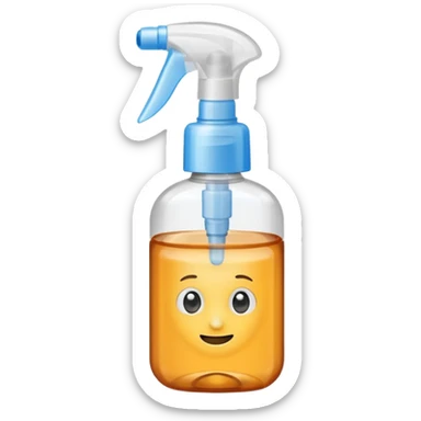 Hand Sanitizer amber spray bottle sticker