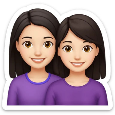 two--girls-best-friends-darkhair-darkhair sticker