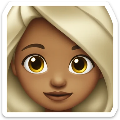 Baby girl whit a red coque tre sticker