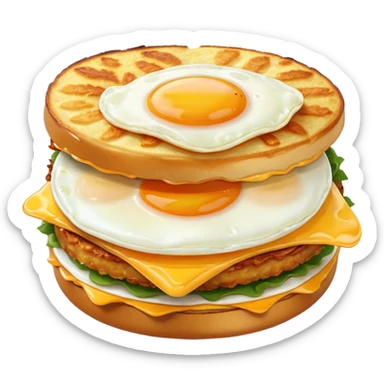 hashbrown breakfast sandwich sticker