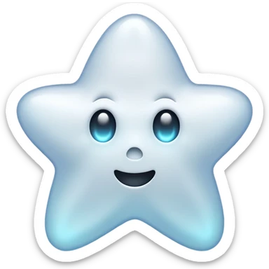 ghost star white sticker