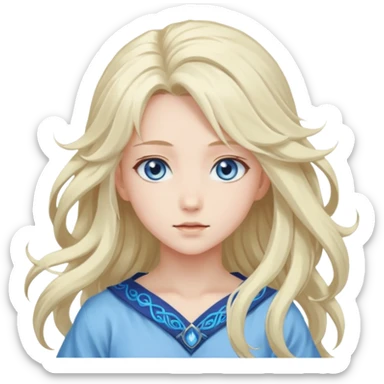 A anime girl who is a mythical sticker