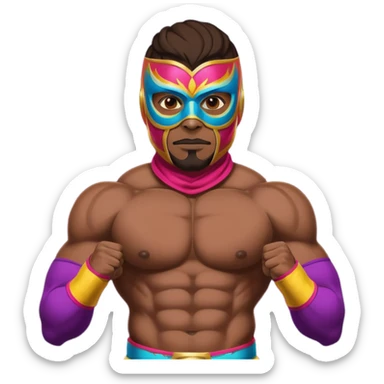 Male luchador  sticker
