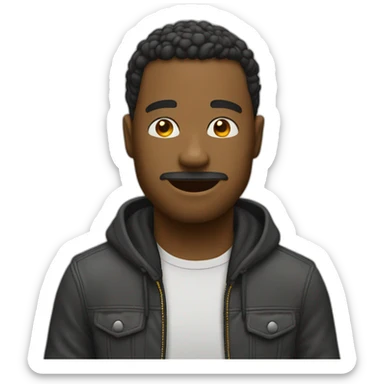 Chat qui écoute de la musique sticker