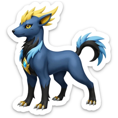 Houndoom-Manectric-Absol-Luxray-fusion (full body) sticker