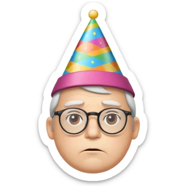 😔+🤓 con copete sticker