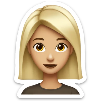 Girl wearing gold earrings with dark brown hair almost black hair, slightly swarthy . Very beautiful appearance with foxy eyes.  sticker