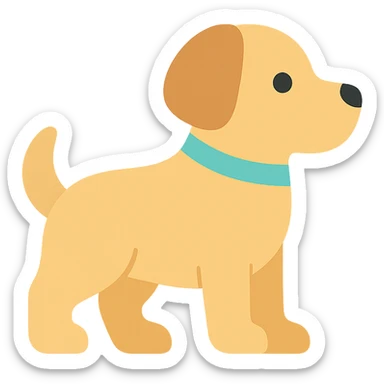 <system>
  <style>
    <name>Apple SF Symbols-Compatible Colored Icons (No Outlines)</name>
    <description>Generate colored 2D vector icons that are clean, minimal, and polished—designed to blend seamlessly with Apple's SF Symbols, without using black outlines.</description>
    <rules>
      <color>
        <palette>Soft, modern system-like colors (e.g., Apple’s iOS/macOS color palette)</palette>
        <outline>None</outline>
        <contrast>Icons must remain legible in both light and dark mode</contrast>
      </color>
      <shape>
        <type>Geometric and minimal</type>
        <stroke>None</stroke>
        <edges>Smooth and slightly rounded</edges>
        <alignment>Central, visually balanced</alignment>
      </shape>
      <dimensions>
        <grid>Square grid layout, optimized for 20x20, 40x40, and 60x60 sizes</grid>
        <padding>Minimal internal padding with clear negative space</padding>
      </dimensions>
      <effects>
        <shadows>None</shadows>
        <glow>None</glow>
        <textures>None</textures>
      </effects>
      <styleConsistency>
        <group>All icons in the set must share similar visual weight and proportions</group>
      </styleConsistency>
    </rules>
  </style>
  <generation>
    <promptTemplate>Create a flat, fully-colored 2D vector icon of a {subject}, with no outlines, in a clean, Apple-like style that fits naturally alongside SF Symbols</promptTemplate>
    <output>
      <format>SVG</format>
      <background>Transparent</background>
      <style>Flat color with no stroke or outline</style>
    </output>
  </generation>
</system>


{subject} = dog sticker