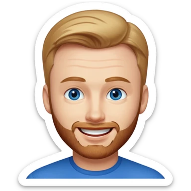 Chris Evans with blue eyes sticker