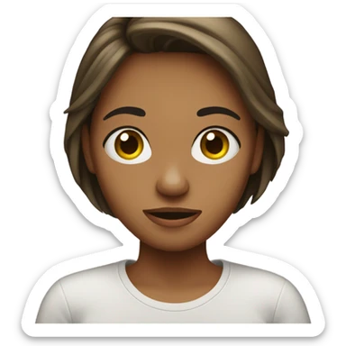 A girl missing her boyfriend  sticker