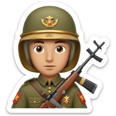 legionario del ejercito español con mi cara  sticker