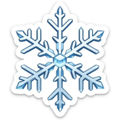 brilliance snowflake sticker