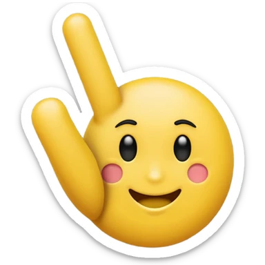 I want an emoji with all the fingers up and only the middle finger on a 90 degree angle sticker