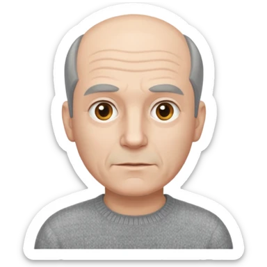 npc with balding grey combover sticker