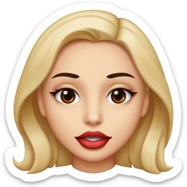 Safado mordendo a boca sticker