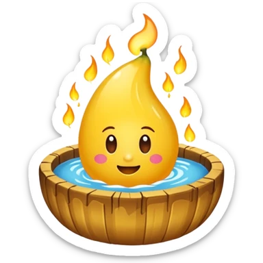 Crie emojis de uma química que produz velas sticker