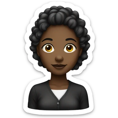 A black clean girl sticker