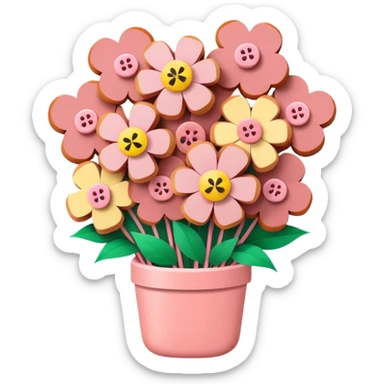 kawaii spam meat flower bouquet  sticker