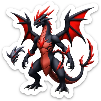 Darkrai-Giratina-Zekrom-Yveltal-fusion-Fakémon-Pokémon-creature  sticker