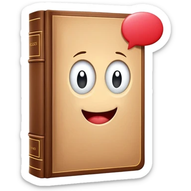 "Why is the book always so shy?
Because it's afraid of being opened!" sticker