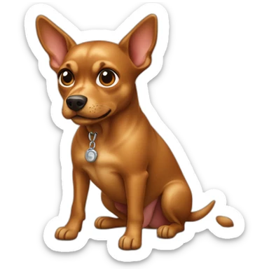 caramel-pincher-dog sticker