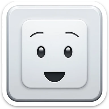 blue backround with a white square in the middle that is rotated approximately 45 degrees, sticker