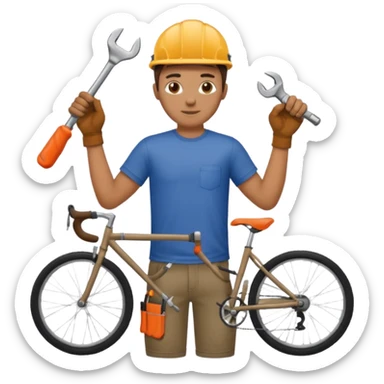 Bike Repair Mechanic sticker