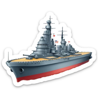 battleship no flag sticker