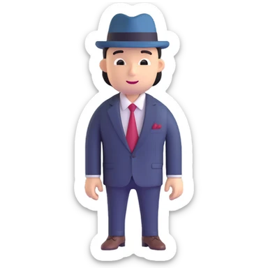 classic mobster gangster sticker