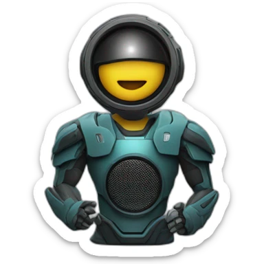Upgraded Titan Speaker Man sticker