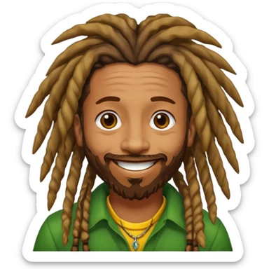 Shaggy Reggae Singer sticker