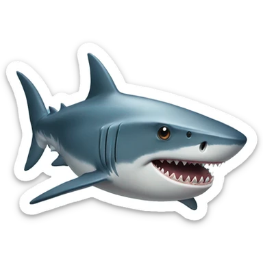Shark that looks suspicious  sticker