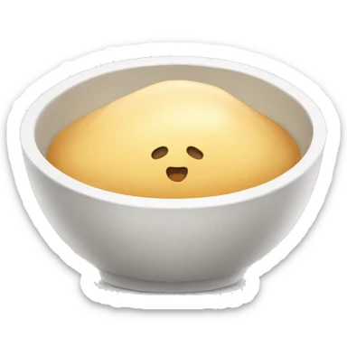 yeast in bowl sticker