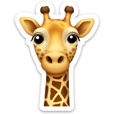 fat giraffe  sticker