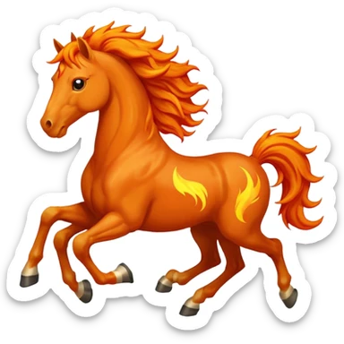 fire horse sticker