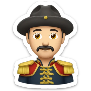 Erlandskian Person Emoji Cossack Culture sticker