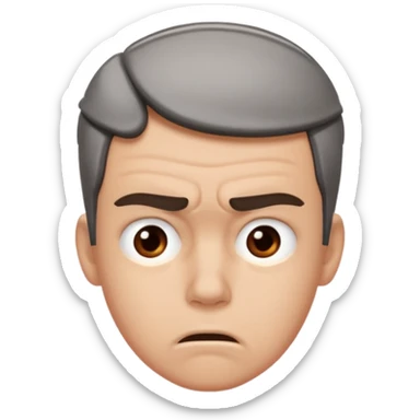 stressed person sticker